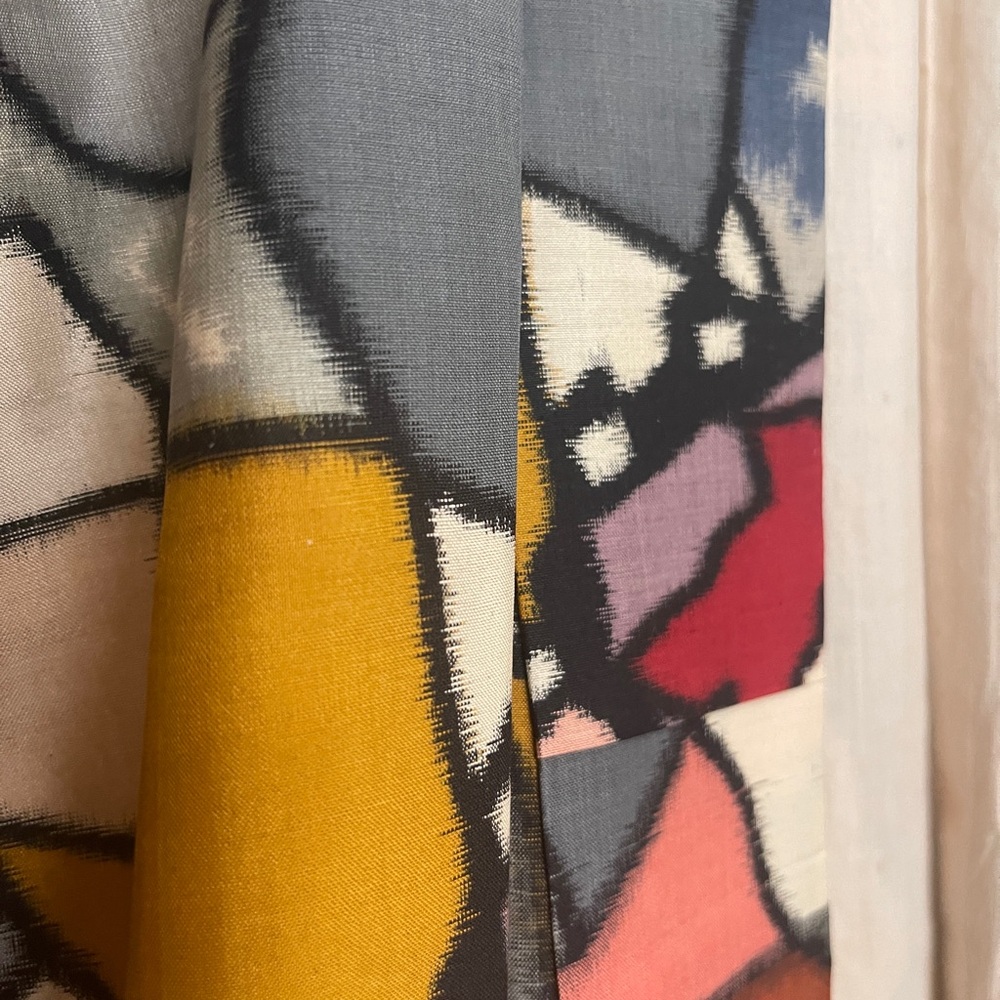 Colorful Abstract Pattern Kimono Robe - Picture 2 of 5